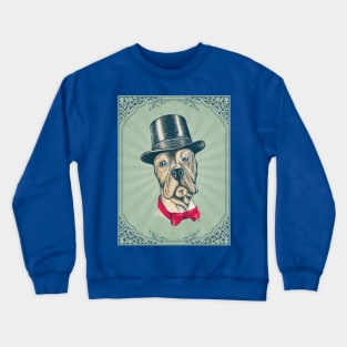 I'm too SASSY for my hat! Dog in top hat2 Crewneck Sweatshirt